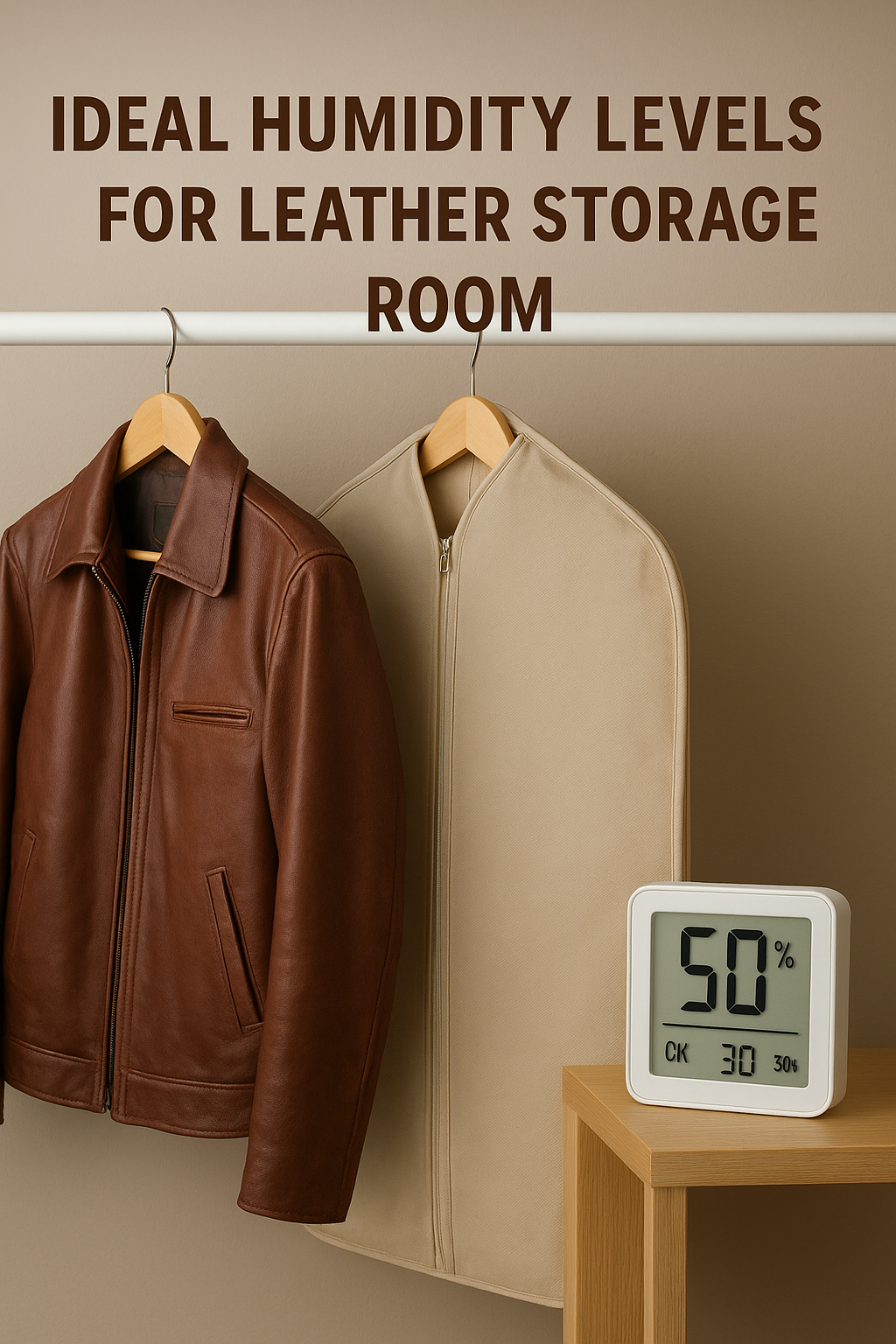 Ideal humidity levels for leather storage room